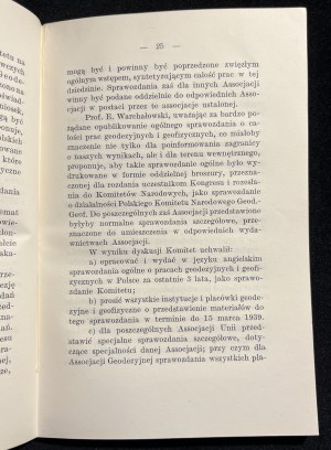 Protokoły posiedzeń komitetów naukowych w roku 1938/9 [1939]
