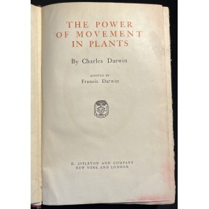 C. DARWIN - The Power of Movement in Plants [ok. 1880]