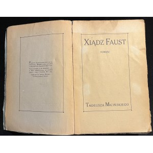 T. MICIŃSKI - Xiądz Faust [1913]