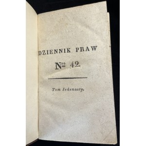 Journal des lois, n° 42-46, vol. 11 [1826].