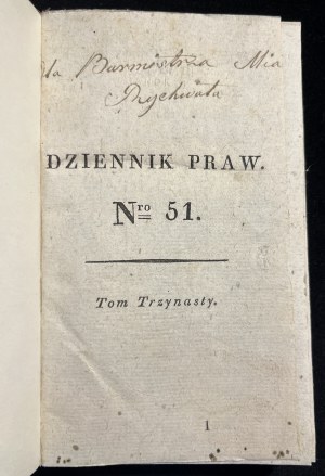 Journal of Laws, No. 51-53, Volume 13 [1832].
