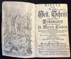[STARODRUK] Biblia das ist die ganze [jęz. niemiecki, 1755]