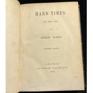 C. DICKENS - Hard times [čeština, 1854].