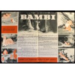 Bambi, Disney - folder advertising the film, 1943