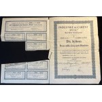 [1919] OGRODZIENIEC. Akcyjne Towarzystwo Przemysłu Cementowego "Wiek". Ten Shares for two thousand five hundred rubles