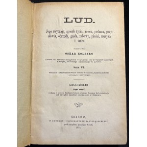 O. KOLBERG - Lud. Serya VII, troisième partie [1874].