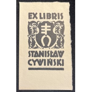 EX LIBRIS s erbem Puchaly od Stanisława Cywińského
