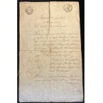 [WARSAW PRINCIPAL OFFICERS] Contract for a loan between Maj. Antoni Łaszewski and Capt. Gabriel Latalski [1810].