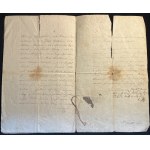 [VARŠAVSKÝ PRINCIPÁLNÍ ÚŘEDNÍK] Smlouva o půjčce mezi majorem Antoniem Łaszewským a kapitánem Gabrielem Latalským [1810].