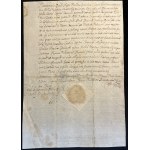 P. Gniewosz of Dalewice makes a treaty for 2000 florins with M. Chrostowski [Krakow, 1624, Latin].