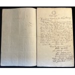 A collection of seven documents relating to Jan Kanty Zulawski of Szeliga coat of arms and his children [1842-1844].