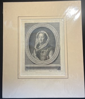 Maria Iosepha Regina Poloniarum - Giuseppe Canale [Królowa Polski Maria Józefa, ok. 1760, miedzioryt]