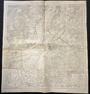 [Grudziądz, Świecie, Kwidzyn] Mapa okolic. Karte der Umgebung von Graudenz [1913]