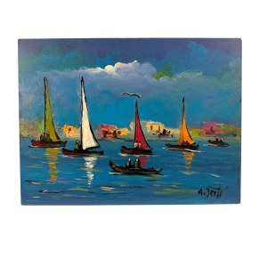 Antonio Bertè, Segelboote - Antonio Bertè (Neapel 1936 - 2009)