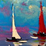 Antonio Bertè, Segelboote - Antonio Bertè (Neapel 1936 - 2009)