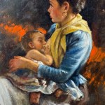 E. CERRONE, Mütterliche Szene - Eduardo Cerrone (1935 - 2010)
