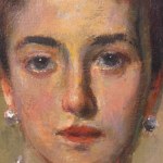 UNIDENTIFIED SIGNATURE, Portrait of a woman in the Impressionist style
