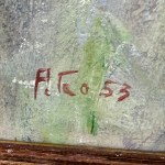 UNIDENTIFIED SIGNATURE, Portrait of a woman in the Impressionist style