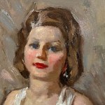 Attilio Toro, Portrait of a woman in an interior setting - Attilio Toro (1892 - 1982)
