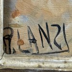 R. LANZI, Elderly man reading - R. Lanzi