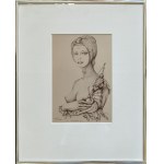 Wojciech Siudmak (ur. 1942), Kobieta z małpką, 1973
