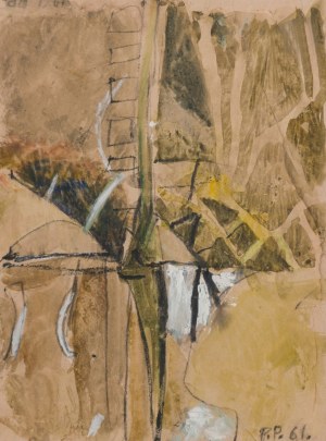 Piotr Potworowski (1898-1962), Wodospad nad Thohnet, 1961