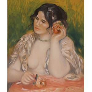 Pierre-Auguste Renoir (1841-1919), Portrait of Gabrielle with a rose in her hair, 1911