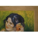 Pierre-Auguste Renoir (1841-1919), Portrait of Gabrielle with a rose in her hair, 1911