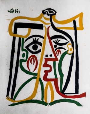 Pablo Picasso (1881-1973), Portrait Jacqueline w kapeluszu