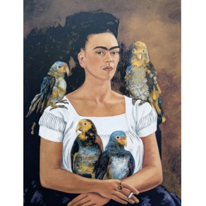 Frida Kahlo (1907-1954), Autoportret z papugami