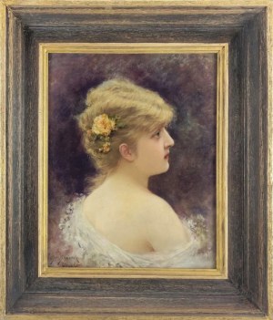 Emile E. Semenowsky (1857-1911), Portret kobiety. 1889