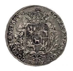 Polska, Stanisław August Poniatowski, półtalar 1788 EB, Warszawa