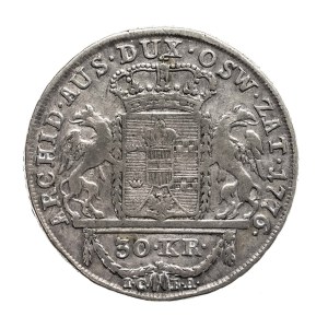Oswiecim-Zator coins, Maria Theresa 1740-1780, 30 krajcar (two-zloty) 1776, Vienna
