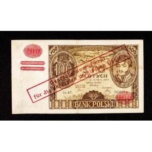 Poland, General Government, 100 zloty 9.11.1934 (1939), BP series. Imprint: Generalgouvernement