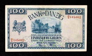 Wolne Miasto Gdańsk, 100 guldenów 1.08.1931, seria D/A