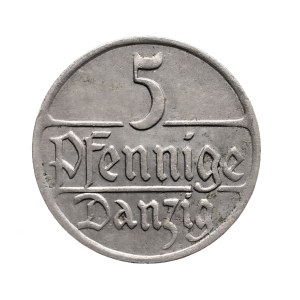 Free City of Danzig, 5 fenig 1923, Berlin