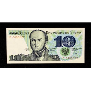 Pologne, PRL, 10 zloty 01.06.1982 Józef Bem, série P