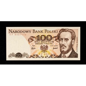 Poland, PRL, 100 zloty 17.05.1976, Ludwik Waryński, AP series