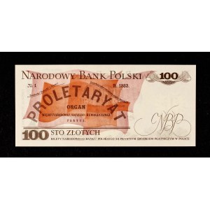 Poland, PRL, 100 zloty 17.05.1976, Ludwik Waryński, AP series