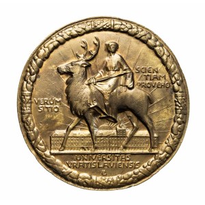 Wroclaw, medal 100 years of the University of Wroclaw 1911