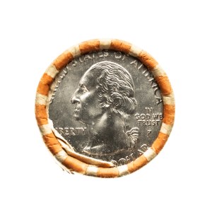 United States of America (USA), set (roll of 40) quarter dollars - Quarter Dollar - Wisconsin 2004 P, Philadelphia