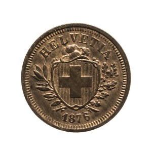 Szwajcaria, 1 rappen 1876