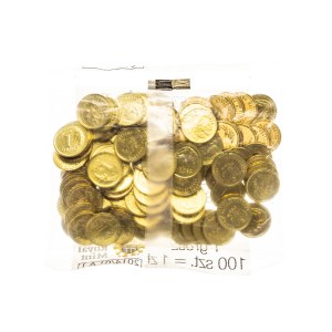 Poland, the Republic since 1989, mint bag 1 penny 2013, Royal Minit London. 100 coins.