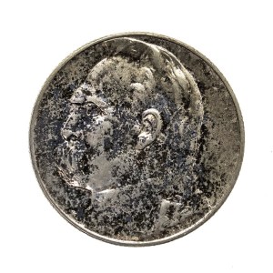 Poland, Second Republic, 5 zloty 1936, Pilsudski, Warsaw