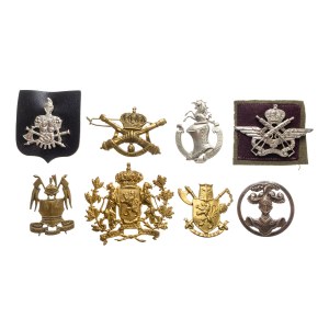 Belgique / France, ensemble de 8 insignes 20e siècle