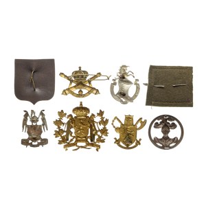 Belgique / France, ensemble de 8 insignes 20e siècle
