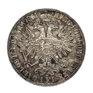 Austria, Franciszek Józef I, 1 floren 1861 A, Wiedeń