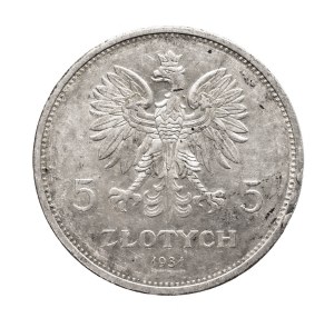 Polska, II Rzeczpospolita, 5 złotych 1931 Nike, Warszawa - rzadka