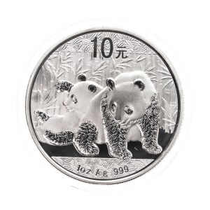China, 10 yuan 2010, Panda, silver 1 oz