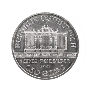 Austria, €1.5 2022 - Vienna Philharmonic, silver 1 oz
